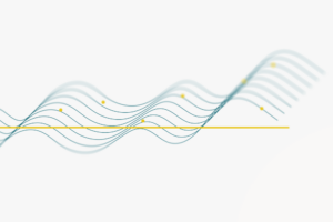 Wavy lines and yellow dots