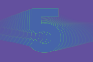 Graphic illustration of the number 5